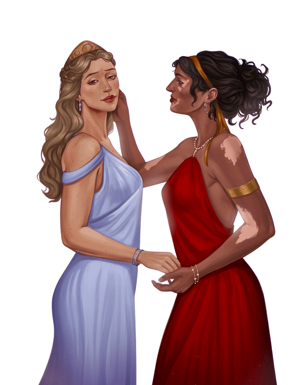Sappho and Leandra character art